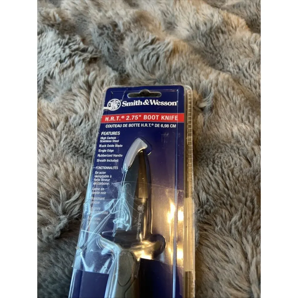 Smith & Wesson FDE 6.25in High Carbon S.S. Boot Knife with 2.75in Single Edge...